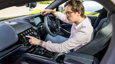 Tom Jervis testing Apple CarPlay Ultra