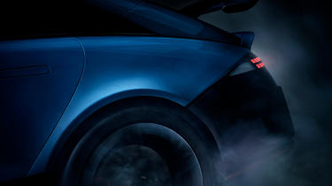 Hyundai Ioniq 6 N teaser - rear wheel spinning