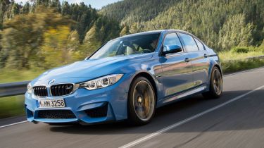 BMW M3 saloon 2014 left front quarter
