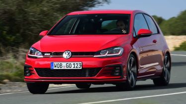 Volkswagen Golf GTI 2017 facelift red - front cornering