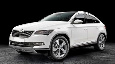 Skoda coupe-SUV rendering - front