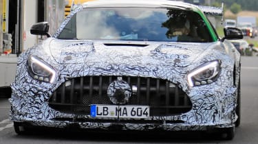 Mercedes AMG GT R Black Series - front tracking spy
