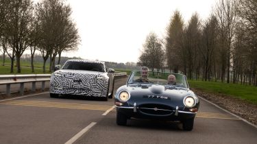 Jaguar cars which helped build the GT - header image, new Jaguar GT and Jaguar E-Type 