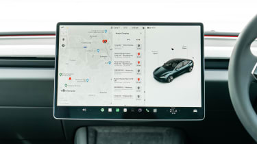 Tesla Model 3 - central dashboard screen