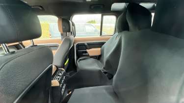 Land Rover Defender (camouflaged) - rear seats
