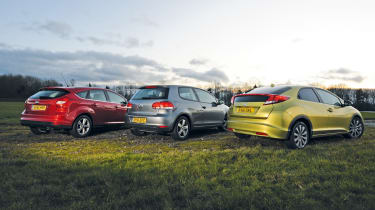 Honda Civic vs Focus and Golf