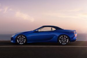 Lexus LC Convertible - side roof up