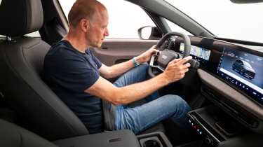 Audi A2 e-tron - Phil McNamara inside