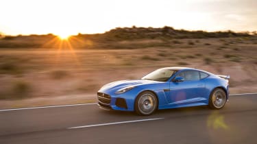 Jaguar F-Type SVR - side sunset