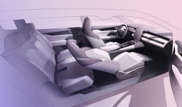 Skoda Peaq - interior overview sketch
