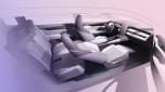 Skoda Peaq - interior overview sketch