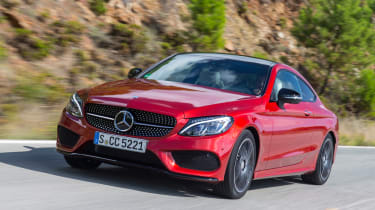 Mercedes C-Class Coupe front tracking