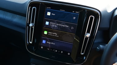Volvo C40 - infotainment screen (home screen)
