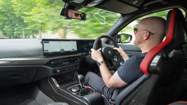 Alex Ingram driving the BMW M3 CS Touring 