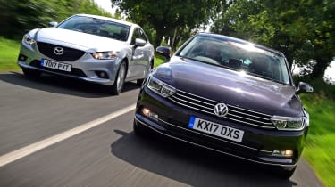 Volkswagen Passat vs Mazda 6 - header