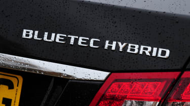 Mercedes E300 Hybrid badge