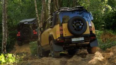 New Land Rover Defender Trophy Edition - rear hillclimbing