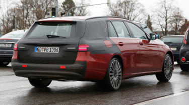 Mercedes E-Class estate spies rear side