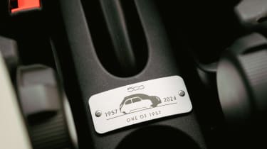 Fiat 500 Collezione - interior plaque 