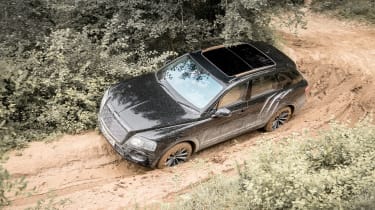 Bentley Bentayga prototype first drive - birdseye