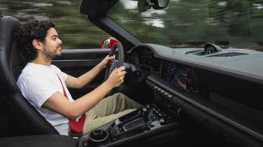 Jordan Katsianis driving the Porsche 911 Targa GTS