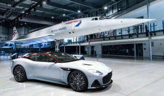 Aston Martin DBS Superleggera Concord - front 3/4 static with Concord