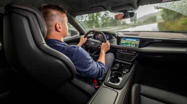 Alastair Crooks driving the Audi RS e-tron GT