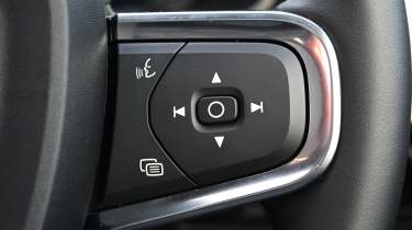 Volvo EC40 Plus long termer - steering wheel detail