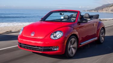 New VW Beetle Cabriolet front action