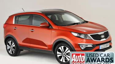Used Car Awards 2016 - Kia Sportage CotY front quarter