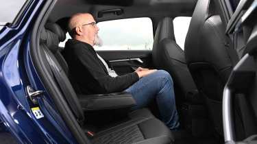 Audi S3 - rear seats with Senior test editor, Dean Gibson