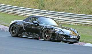 Porsche Boxster electric 2026 spy shots