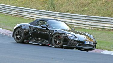 Porsche Boxster electric 2026 spy shots
