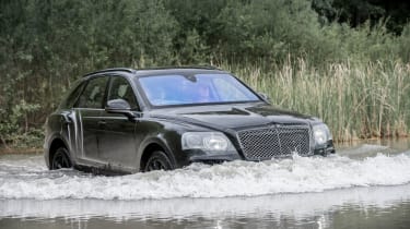 Bentley Bentayga prototype first drive - wading