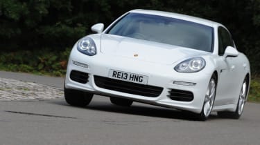 Porsche Panamera Diesel front cornering