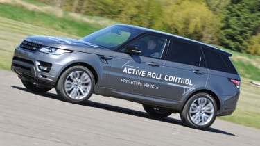 Range Rover Sport active roll control prototype