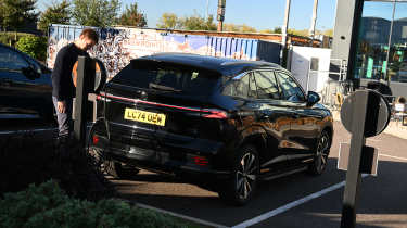 Chinese hybrid SUV mega test - MG HS, rear static 