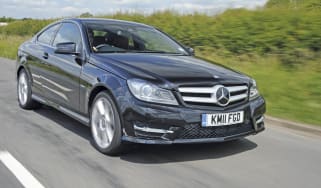Mercedes C220 CDI Coupe front track
