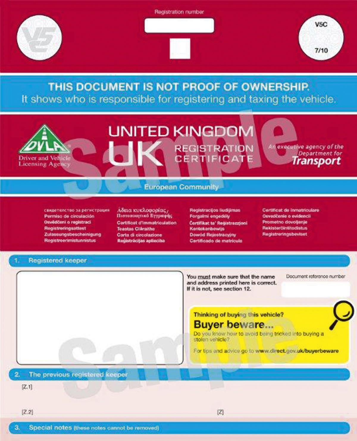 V5C Log Book Rules How To Transfer Car Ownership Auto Express