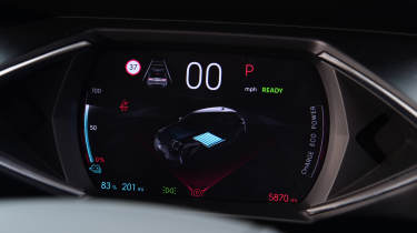 Volvo EX30 vs DS 3 E-Tense - DS 3 E-Tense digital drivers display 