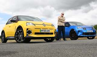 Renault 5 E-Tech Iconic Five long-term - front with Alpine 