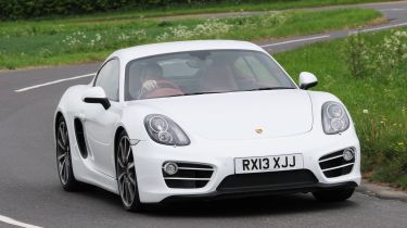 Porsche Cayman cornering