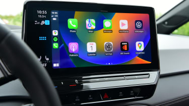 2023 Volkswagen ID.3 - infotainment screen displaying Apple CarPlay menu
