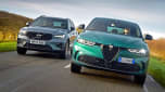 Alfa Romeo Tonale and Volvo XC40 - front tracking