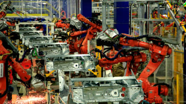 Peugeot's Sochaux factory production line