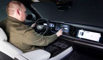 Ellis Hyde and the Audi Q9 interior