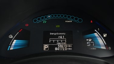 Nissan Leaf - dashboard screen