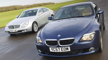 Mercedes CLS and BMW 6-Series