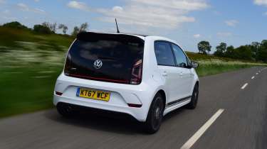 Used Car Hunter: Volkswagen up! GTI, rear tracking 