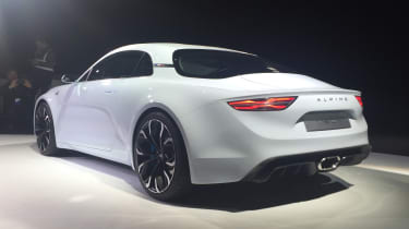 Renault Alpine Vision concept - show reveal rear quarter